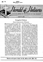 Title Page of Herald of Holiness - October 13, 1954