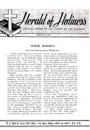 Title Page of Herald of Holiness - February 23, 1955