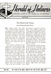 Title Page of Herald of Holiness - April 22, 1953