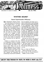 Title Page of Herald of Holiness - July 23, 1952