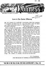 Title Page of Herald of Holiness - February 25, 1953