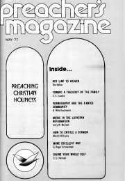 Title Page of Preacher's Magazine
