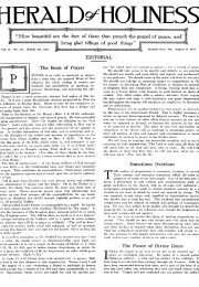 Title Page of Herald of Holiness - August 8, 1917
