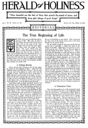 Title Page of Herald of Holiness - March 12, 1919