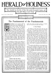 Title Page of Herald of Holiness - June 4, 1919