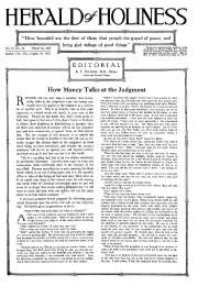 Title Page of Herald of Holiness - August 24, 1921