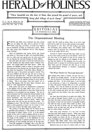 Herald of Holiness - August 9, 1922