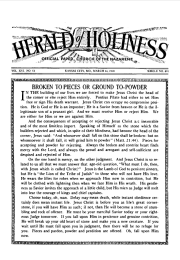 Front page of Herald of Holiness - March 14, 1928