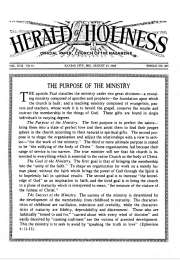 Front page of Herald of Holiness - August 29, 1928