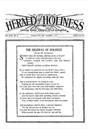 Front page of Herald of Holiness - October 2, 1929