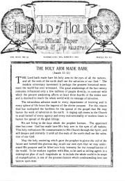 Front page of Herald of Holiness - March 5, 1930
