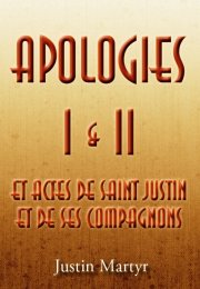 Apologies I & II et actes de Saint Justin et de ses compagnons