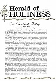 Herald of Holiness - April 1, 1959