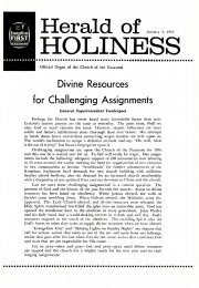 Herald of Holiness - January 4, 1961