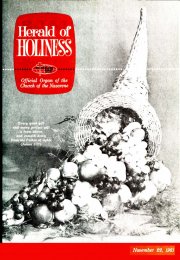 Herald of Holiness - November 22, 1961