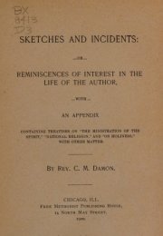 Sketches and Incidents: or Reminiscences of Interest in the Life of the Author