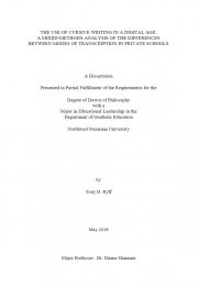 The use of cursive writing in a digital age: a mixed-methods analysis of the differences between modes of transcription in private schools