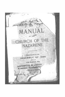 Manual of the Church of the Nazarene (Los Angeles) 1898