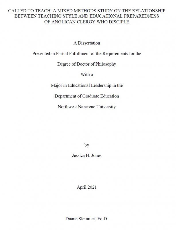 Dissertation cover