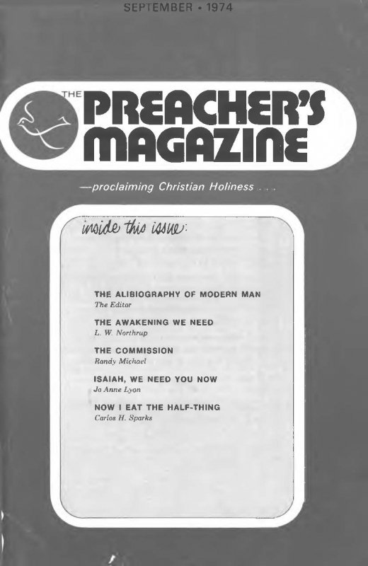 Title Page of Preacher's Magazine