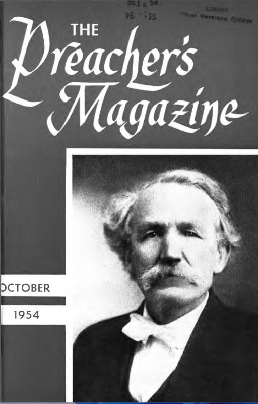Title Page of Preacher's Magazine Portrait of James O. McClurkan