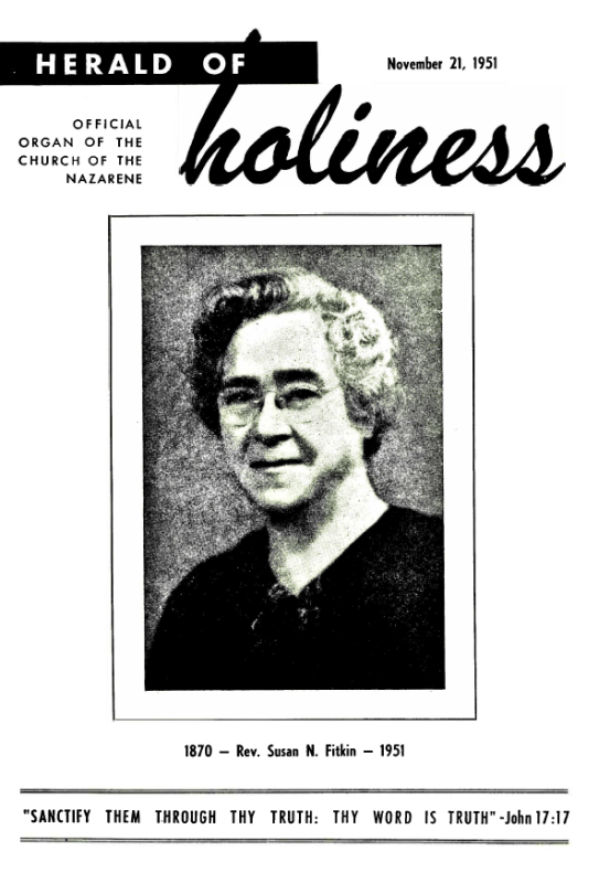 Title Page of Herald of Holiness - November 19, 1951