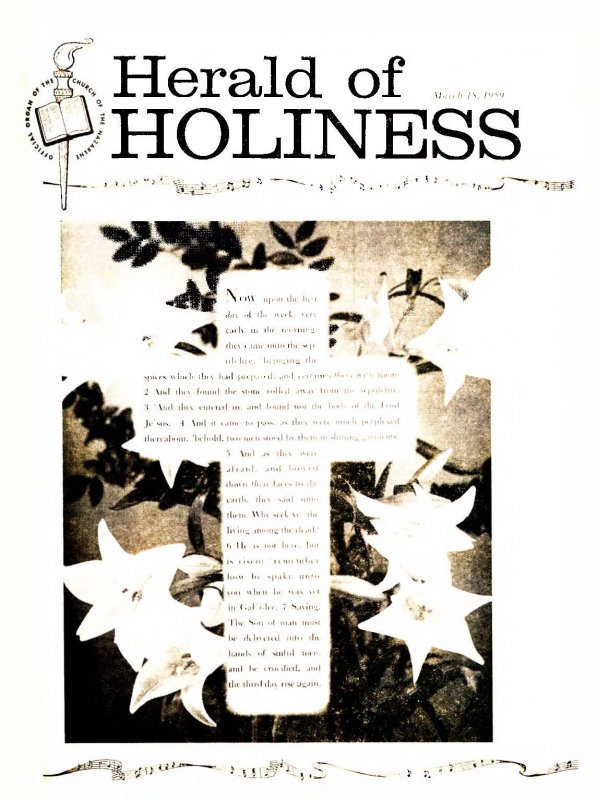 Herald of Holiness - March 18, 1959