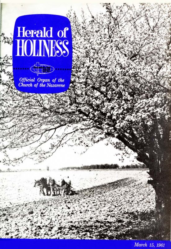 Herald of Holiness - March 15, 1961