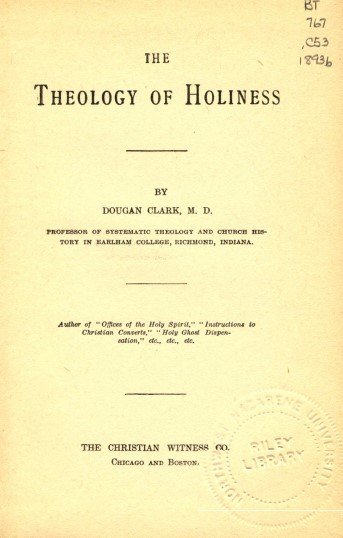 The Theology of Holiness